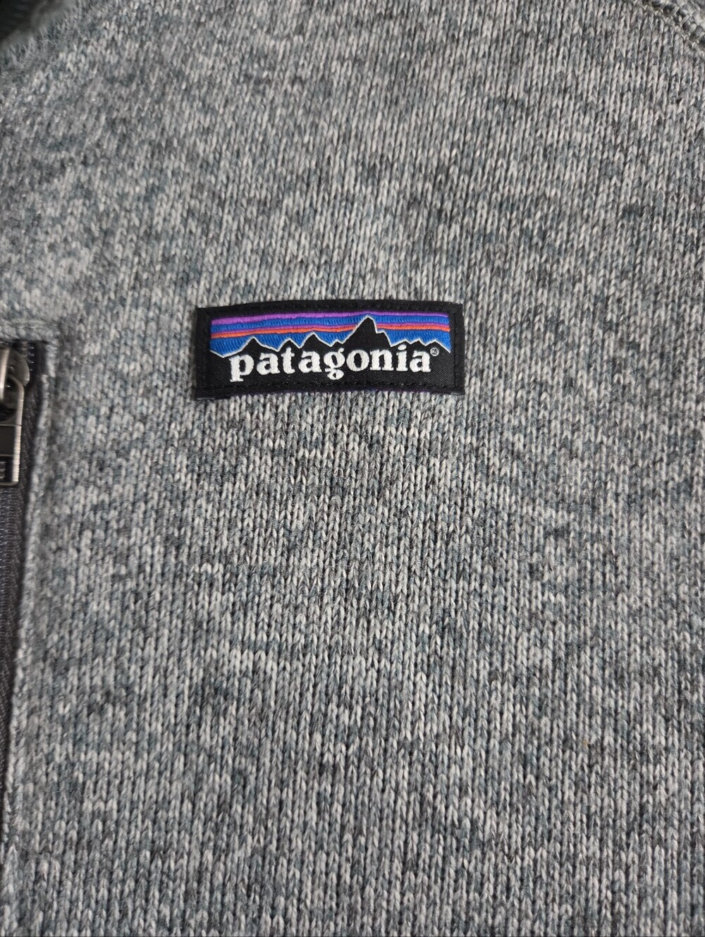 Patagonia Men's Better Sweater  Heather Gray Zip-Up Fleece Jacket. L - Picture 4 of 6